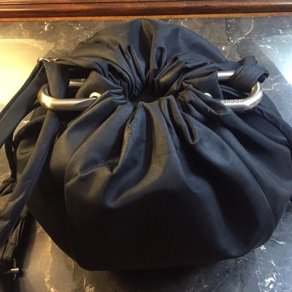 Groom Paris Bucket Black Bag with Pull Strings - Picture 2 of 16